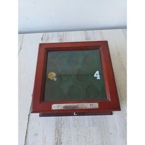 Brett favre milestones commemorative coin collection box Packers sports football